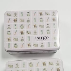 3 pack Cargo Cosmetics Rectangle Tins can Empty Box,
